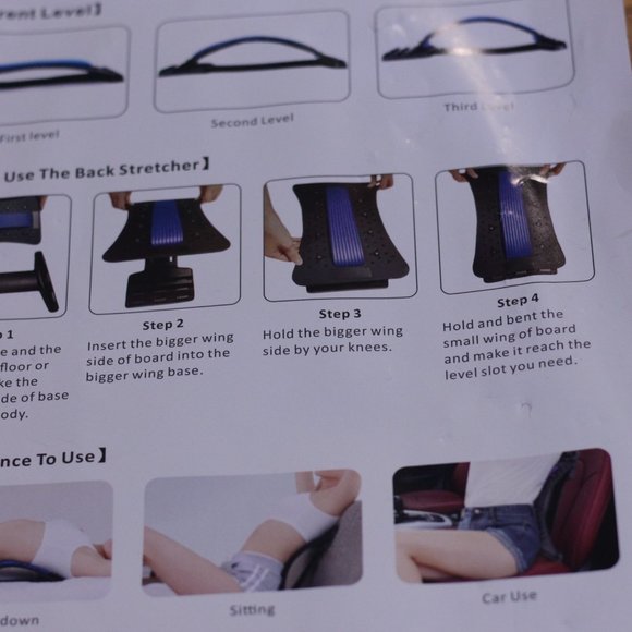 Back Stretcher Lumbar Stretcher Multi-Level Lumbar Stretching Device - Picture 4 of 6